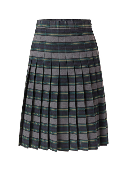 Kids Knife Pleated Skirt With ELASTIC in The Back Kids Sizes Regular/Long Length Plaid #111-1 - By Style