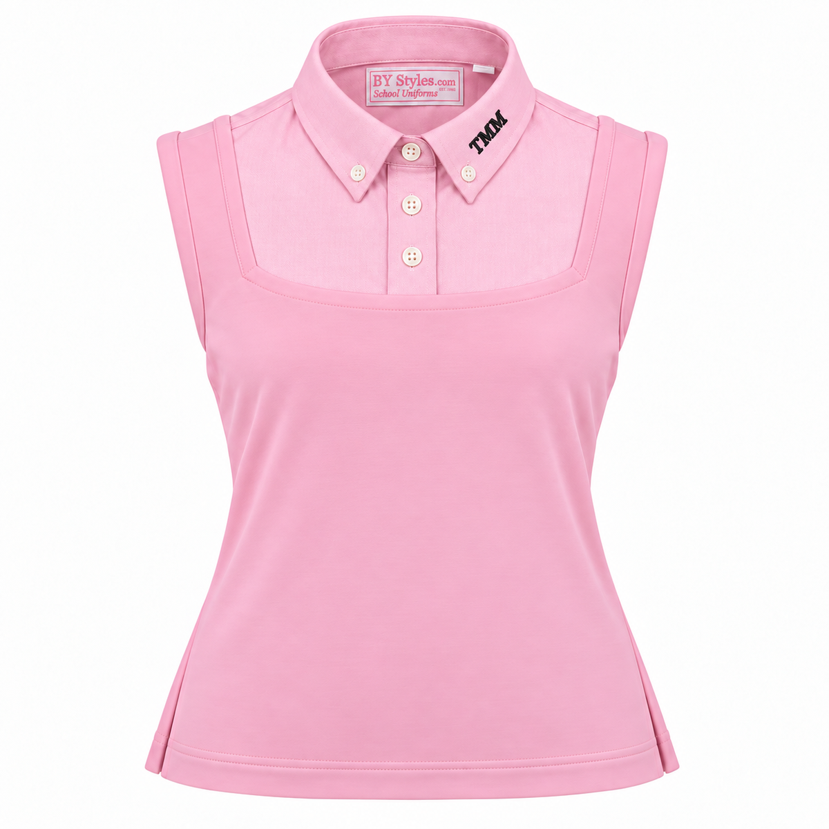 Pink Sleeveless Pink Shell Dickie with TMM Logo