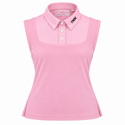 Pink Sleeveless Pink Shell Dickie with TMM Logo