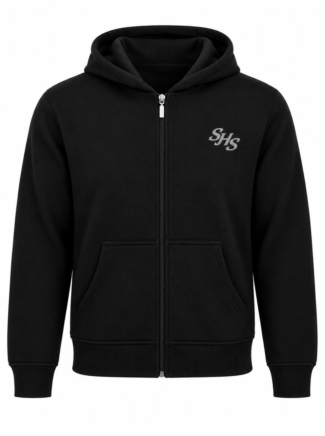 Black Cotton Hooded Sweatshirt With FREE SHS LOGO