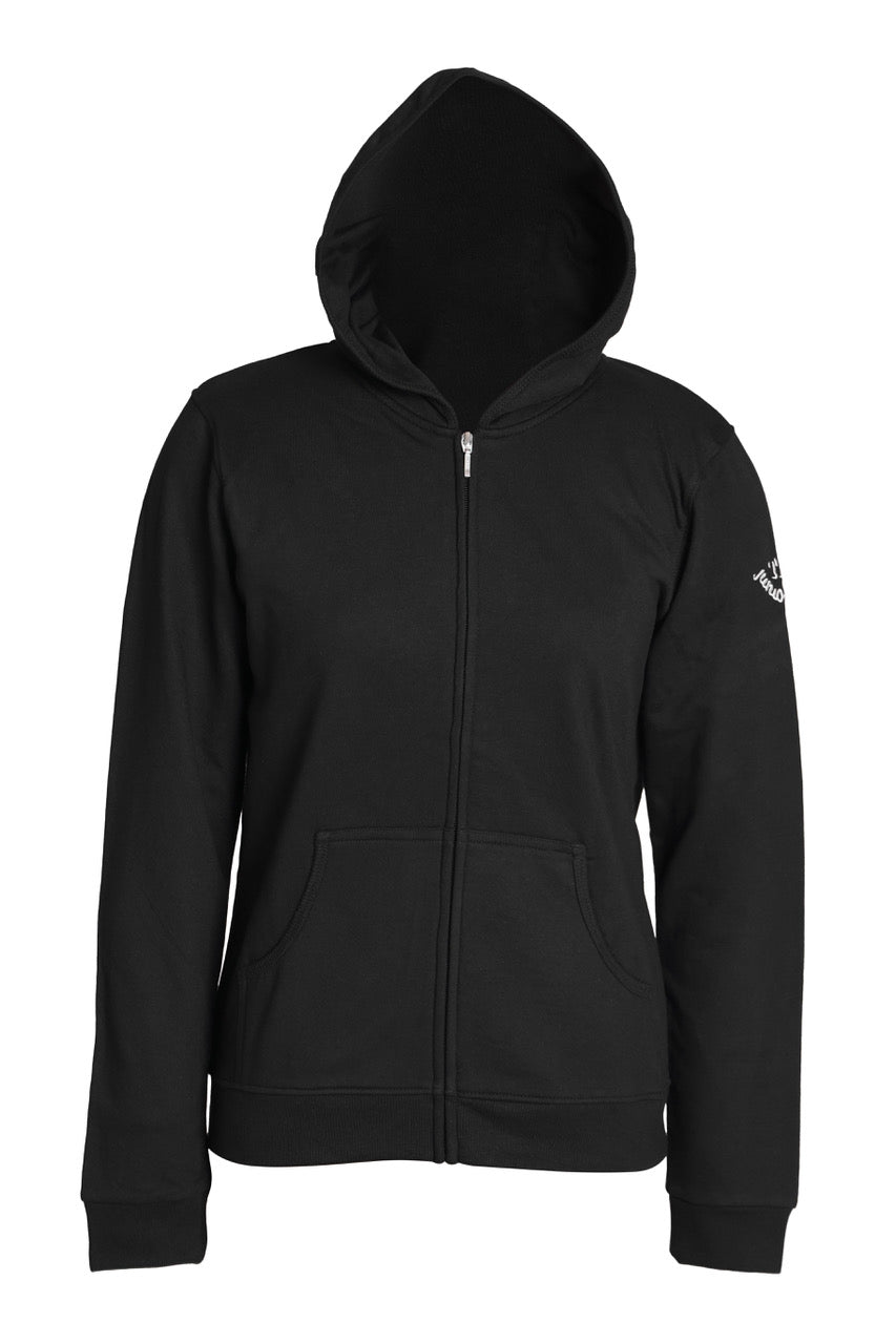 Junior High Black Cotton Hooded Sweatshirt (Please add TAG Logo)