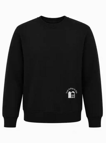 Black Crew neck with FREE TAG JH LOGO Cotton Fleece Pullover Sweatshirt