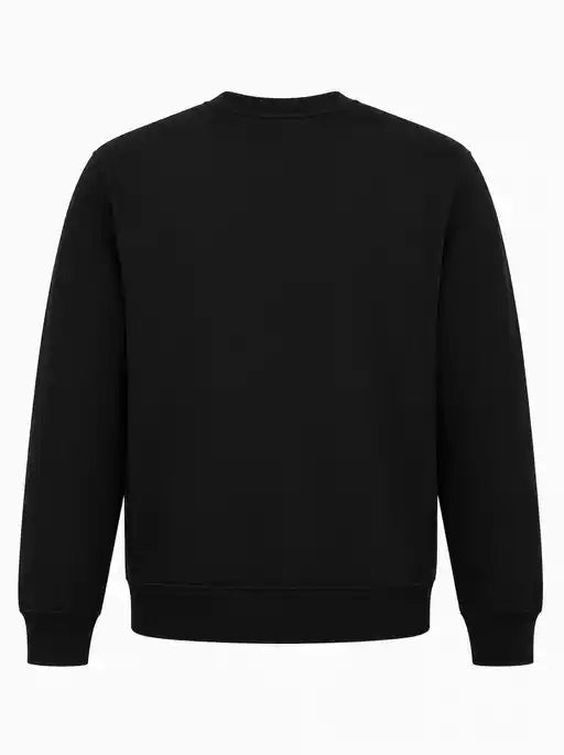 Black Crew neck with FREE TAG JH LOGO Cotton Fleece Pullover Sweatshirt