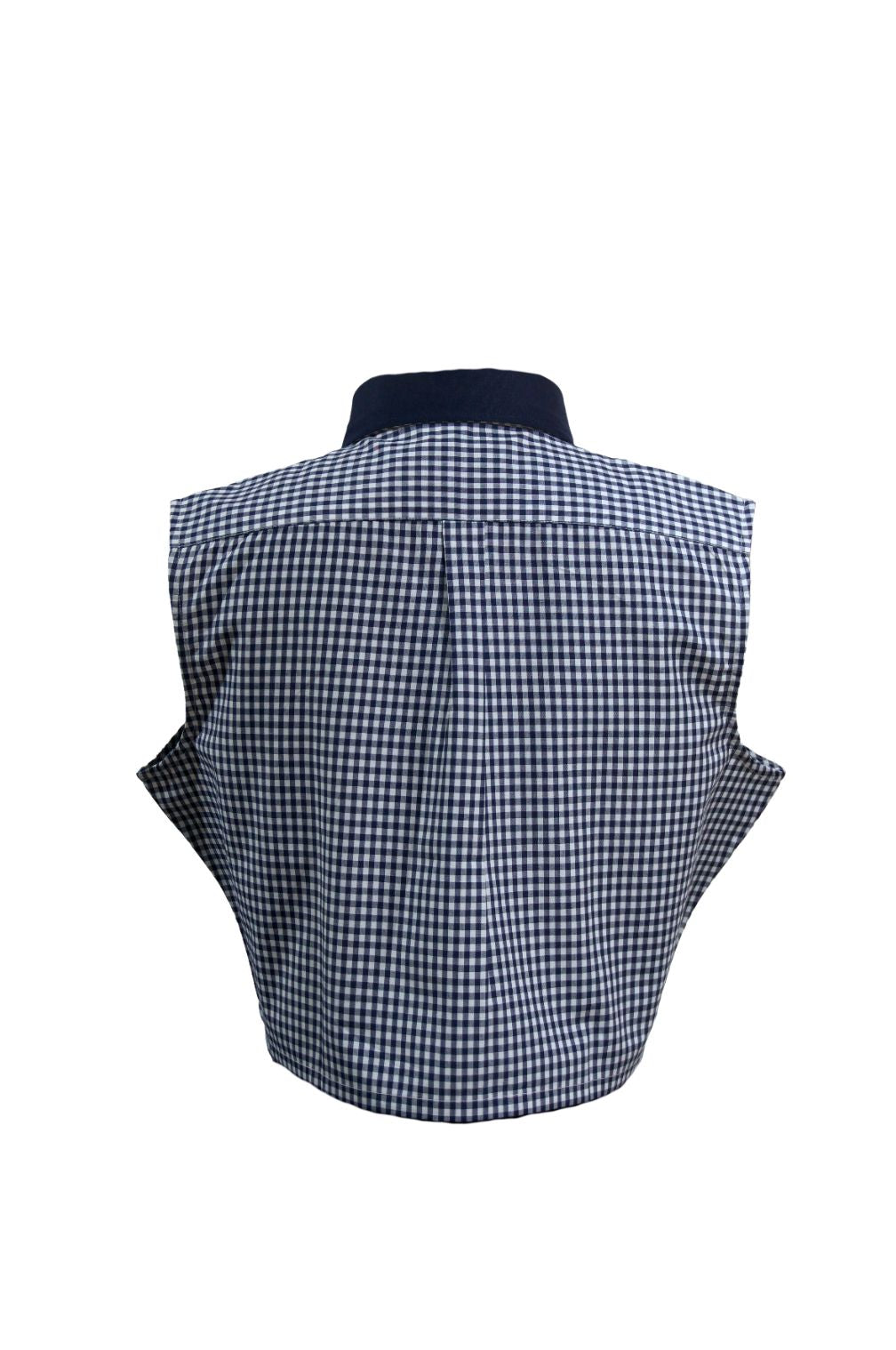Dickie Sleeveless Navy and White BIG Gingham