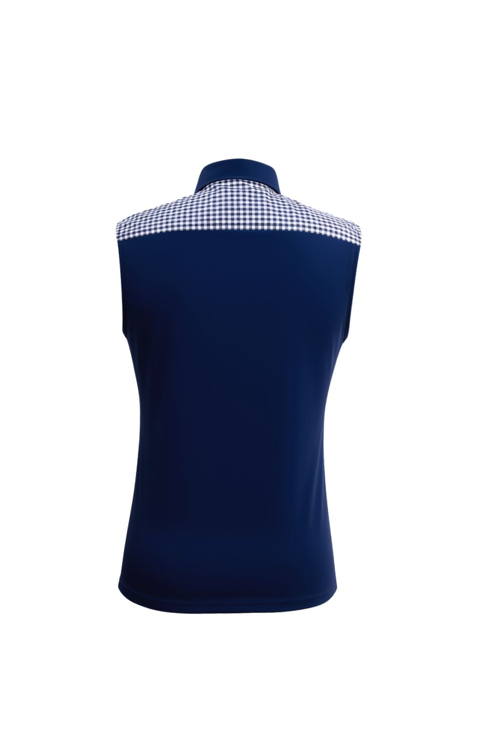THE ORIGINAL!! Shell Dickie Sleeveless Navy and White BIG Gingham