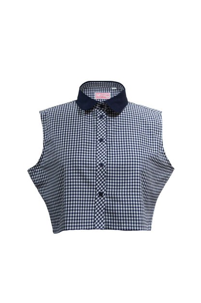 Dickie Sleeveless Navy and White BIG Gingham