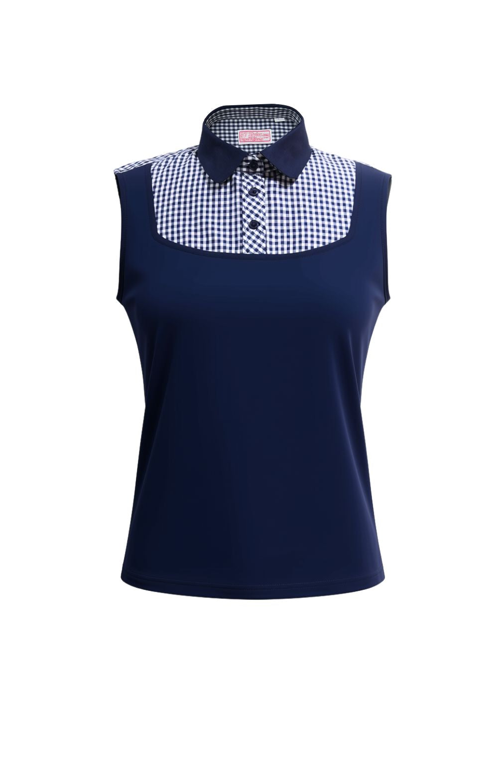 THE ORIGINAL!! Shell Dickie Sleeveless Navy and White BIG Gingham