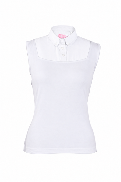 School Uniform Dickie - White Sleeveless - Bottom Shell Rosh Chodesh