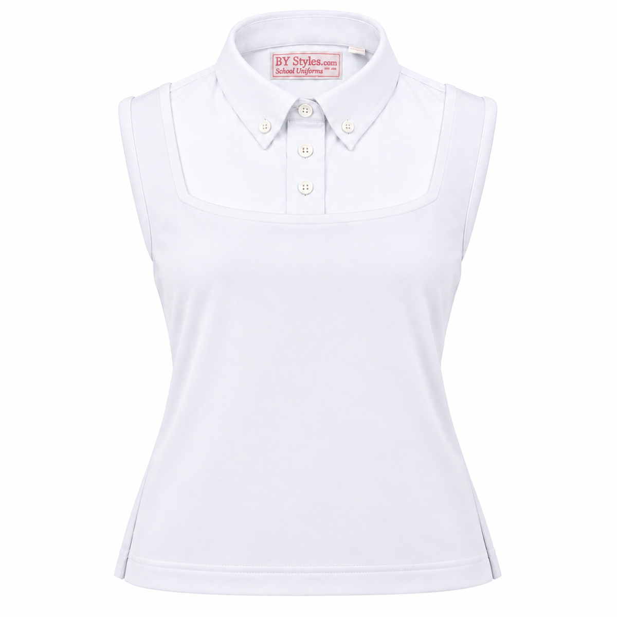 School Uniform Dickie - White Sleeveless - Bottom Shell Rosh Chodesh
