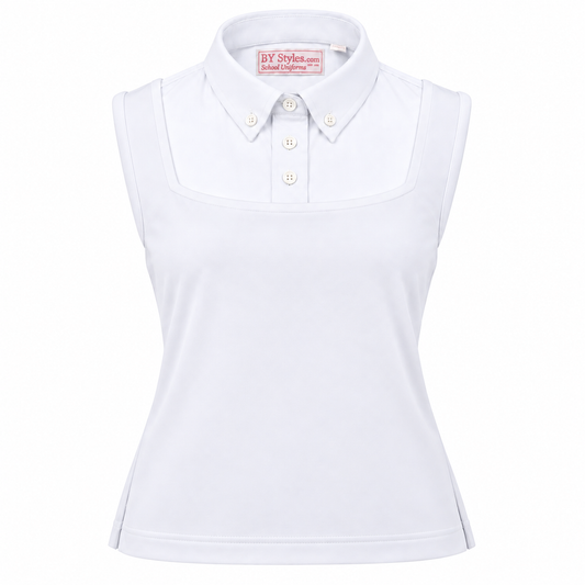 School Uniform Dickie - White Sleeveless - Bottom Shell Rosh Chodesh