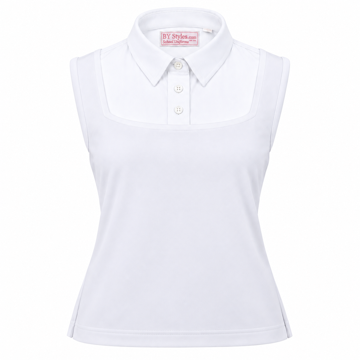 School Uniform Dickie - White Sleeveless - Bottom Shell Rosh Chodesh