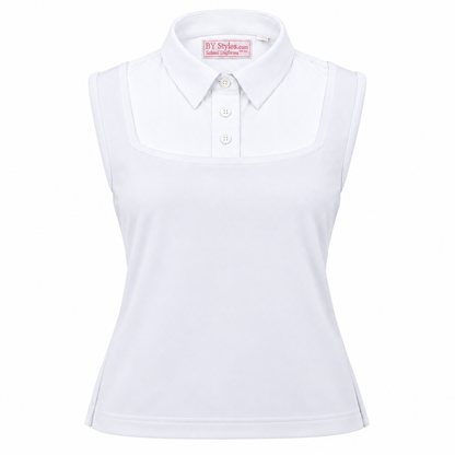 School Uniform Dickie - White Sleeveless - Bottom Shell Rosh Chodesh