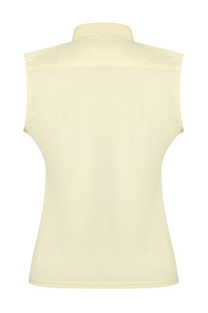 Yellow Sleeveless Shell Dickie