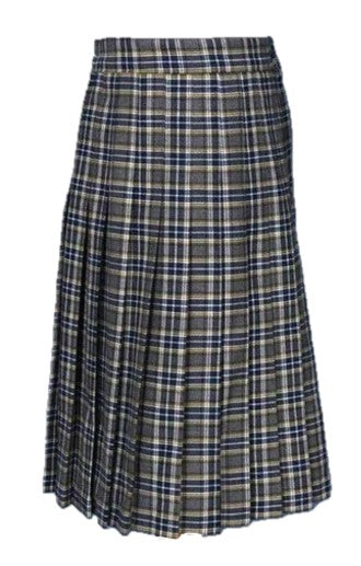 Kids Knife Pleated Skirt With ELASTIC in The Back Kids Sizes Regular/Long Length Plaid #933 - By Style