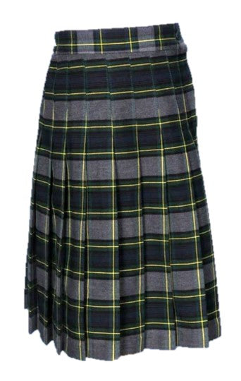 Kids Knife Pleated Skirt With ELASTIC in The Back Kids Sizes Regular/Long Length Plaid #111-1 - By Style