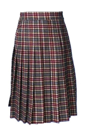 Kids Knife Pleated Skirt Plaid #93-6 - By Style