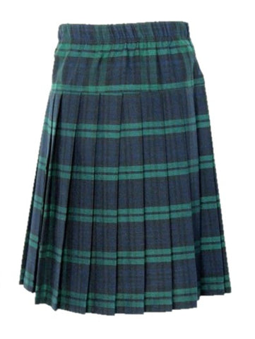 Yoke Pleated Skirt Plaid #120