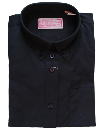 School Uniform Navy Modesty Shirt -Round Hem