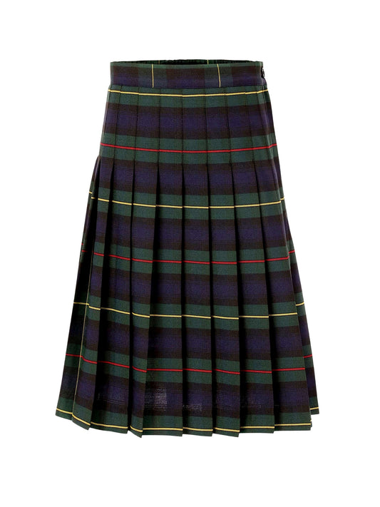 Plaid #158 Junior Pleated Skirt with Adjustable Elastic. JS1
