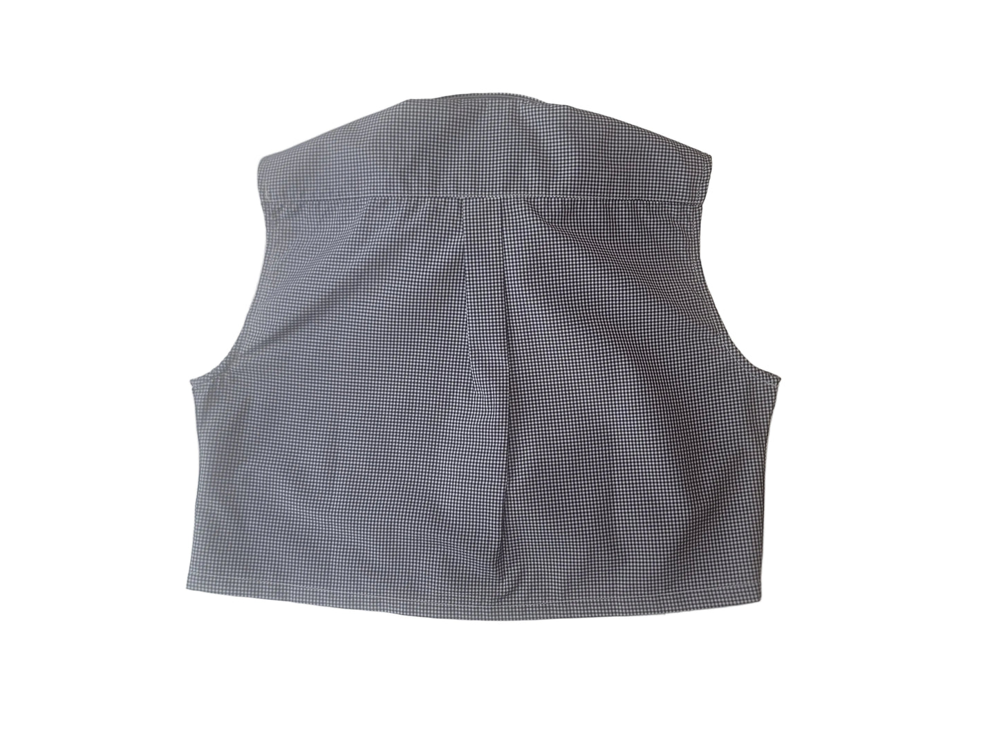 Dickie Sleeveless Navy and White Gingham