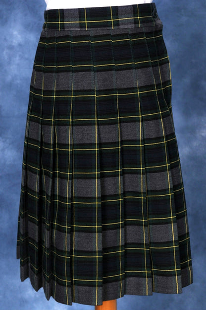 Kids Knife Pleated Skirt With ELASTIC in The Back Kids Sizes Regular/Long Length Plaid #111-1 - By Style