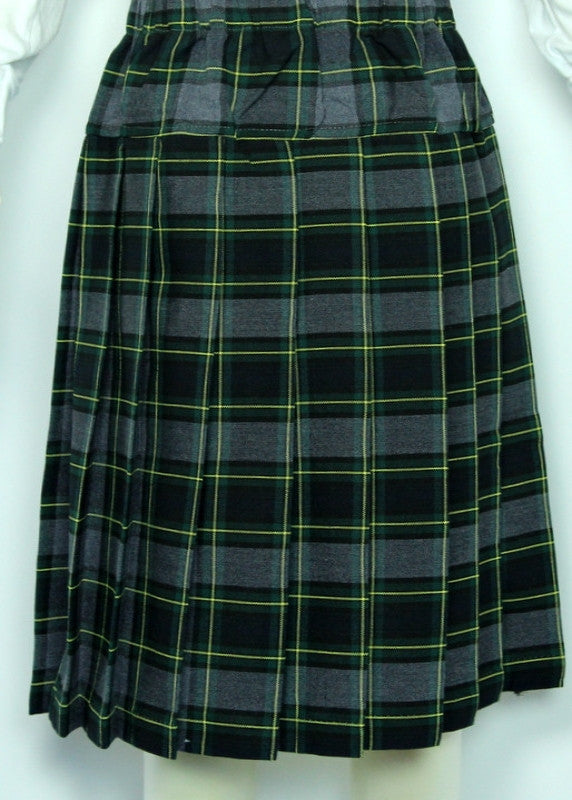 Elementary Plaid #111 Yoke Pleated Skirt