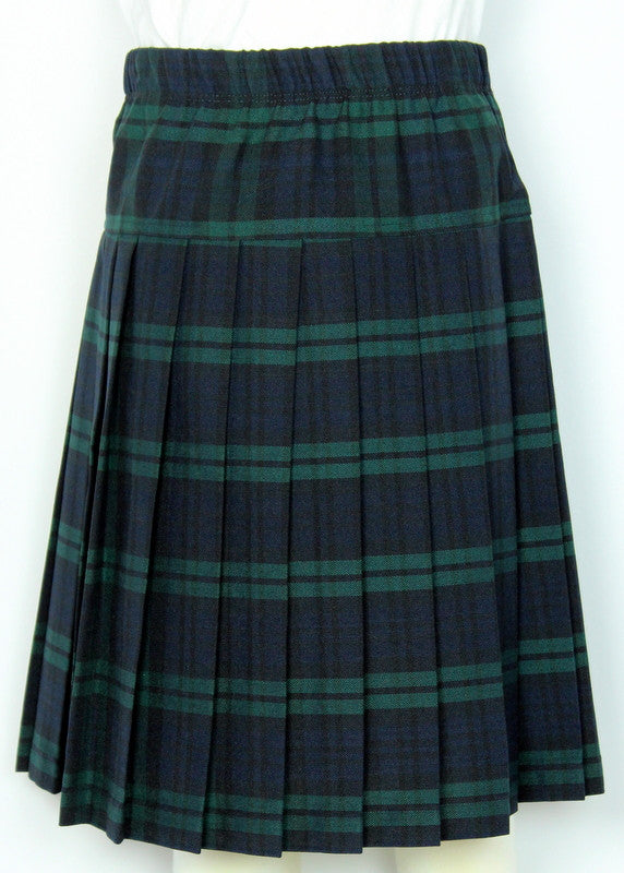 Kids Yoke Elastic Pleated Skirt Plaid #111-1 - By Style