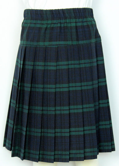 Kids Yoke Elastic Pleated Skirt Plaid #111-1 - By Style