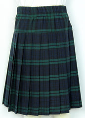 Yoke Pleated Skirt Plaid #120