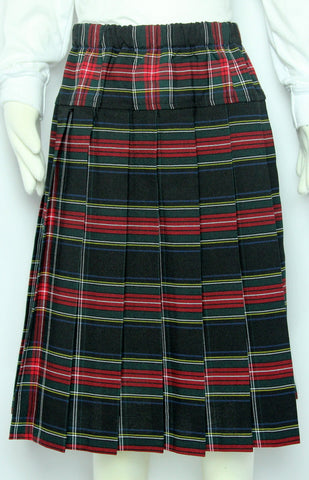 Elementary Plaid #140 Yoke Pleated Skirt