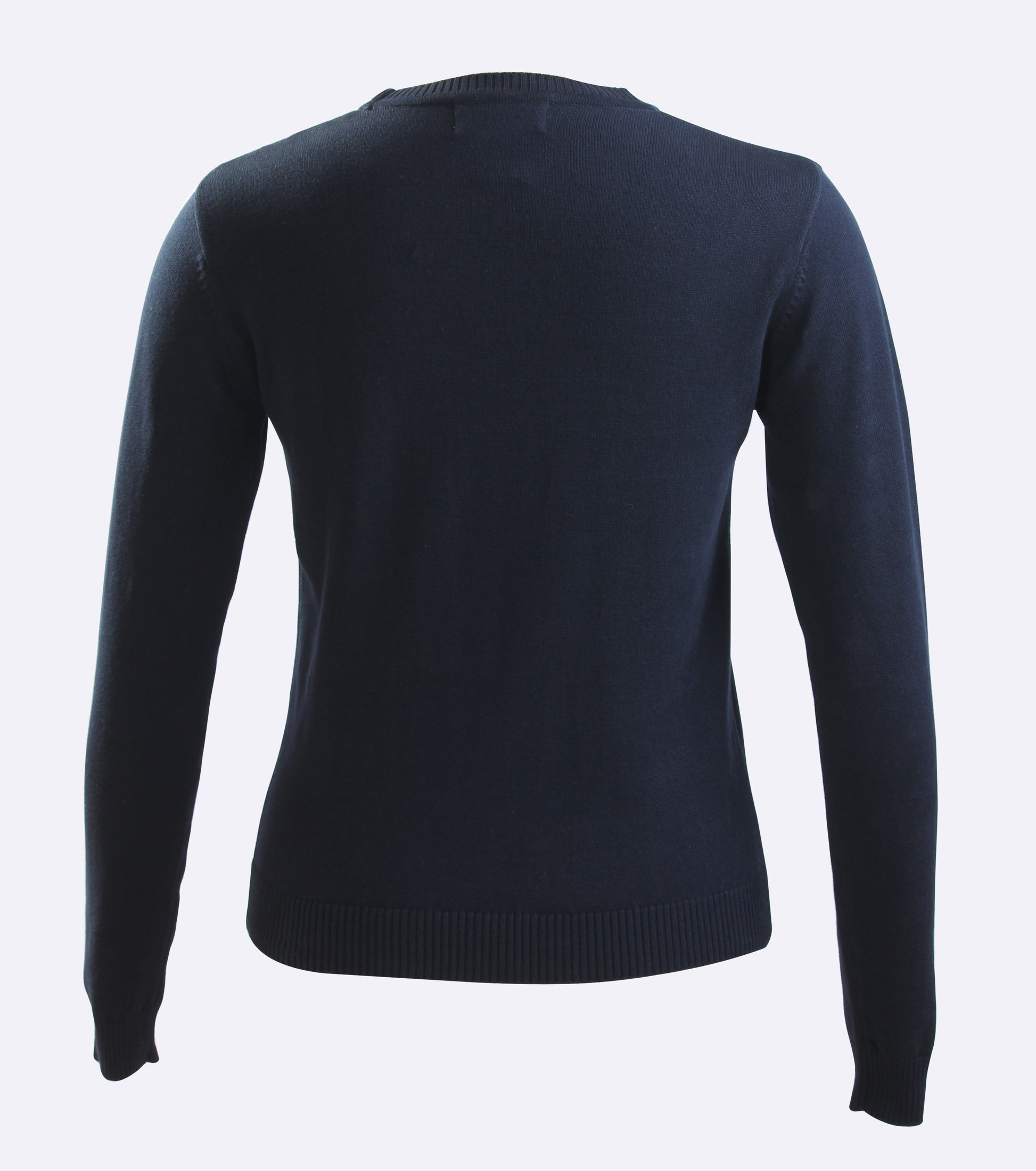 Ladies Navy Knit Crew neck sweater - By Style