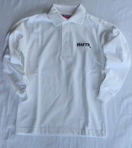 Haftr White Pique Polo Shirts Long Sleeve - By Style