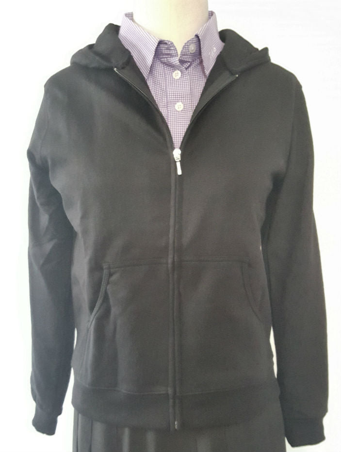 TAG Junior High Black Cotton Hooded Sweatshirt With TAG Logo - By Style