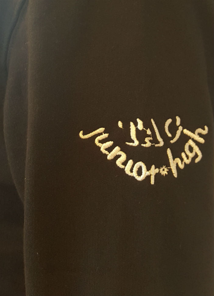 TAG Junior High Black Cotton Hooded Sweatshirt With TAG Logo - By Style